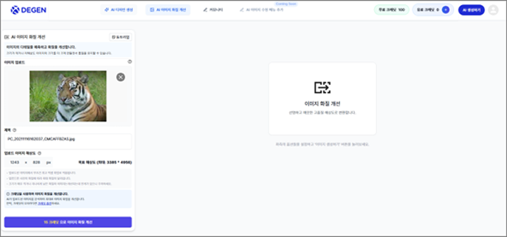 AI 디자인 솔루션 'DEGEN' — 3번째 상세 이미지